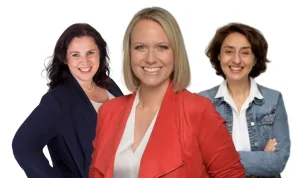 Trainerinnen der Sommerakademie 2024: (.v.l). Ingrid Sojak, Daniela Sokan-Tober, Leila Mahdavian